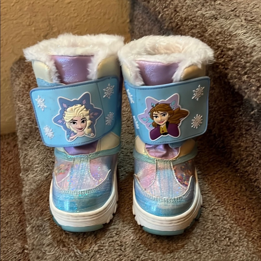 Sparkly Kids' Boots with Fur Trim